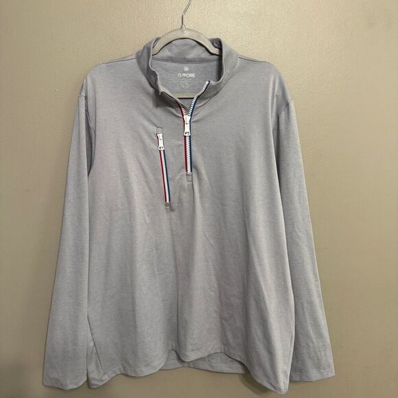 G/Fore 1/2 zip light gray pullover men’s size XL - Picture 1 of 6